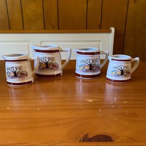 Vintage Debbie Kingston ceramic measuring cups